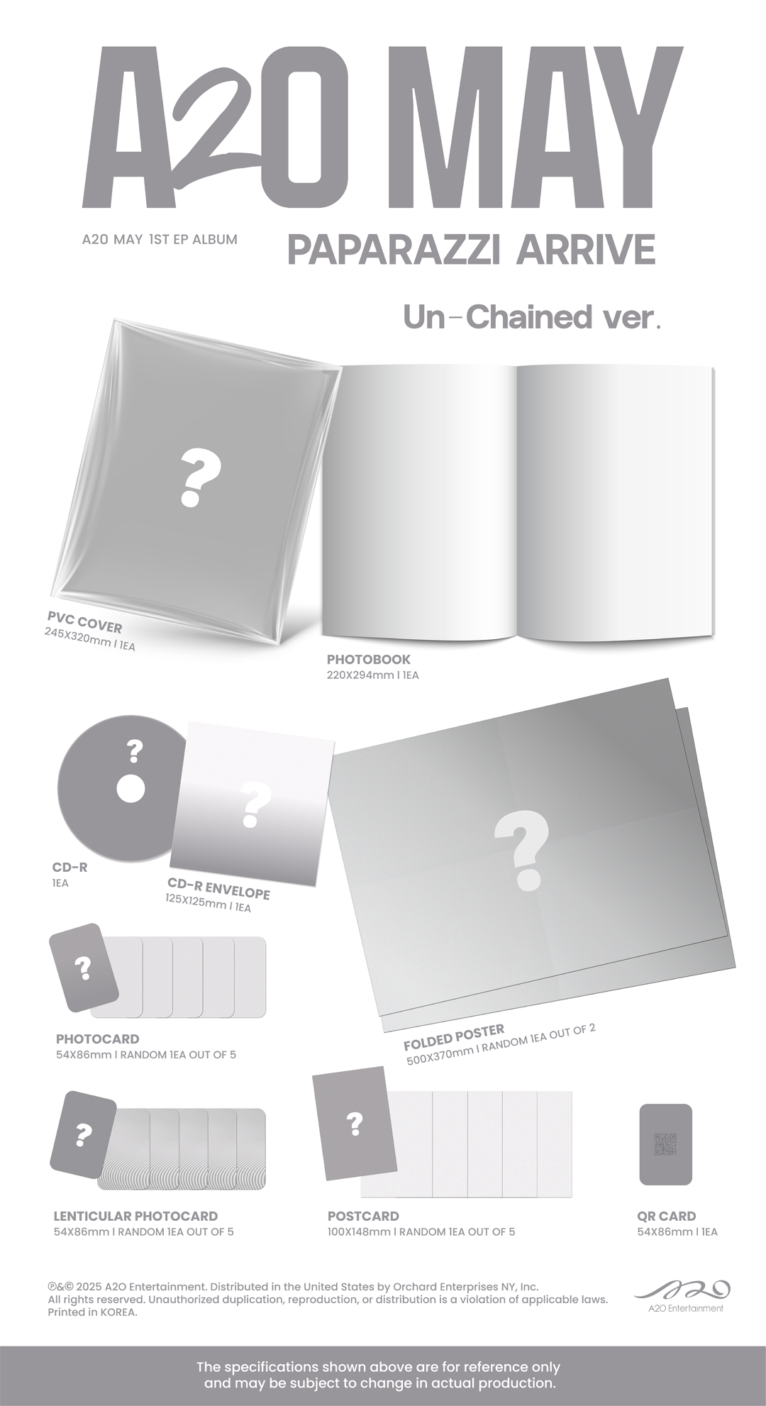 [Pre-Order] A2O MAY 1st EP 'PAPARAZZI ARRIVE' (Un-Chained Ver.)