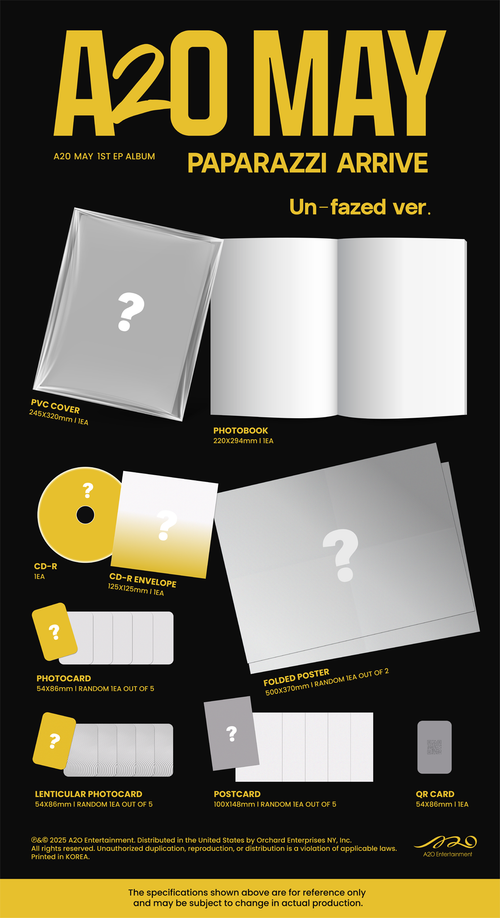 [Pre-Order] A2O MAY 1st EP 'PAPARAZZI ARRIVE' (Un-fazed Ver.)